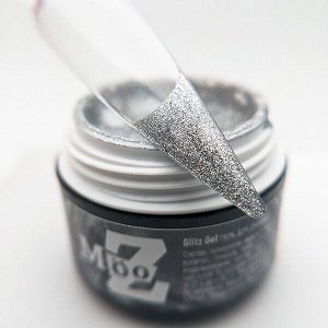 Glitz Gel MOOZ гель-краска (серебро)