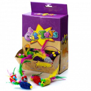 Игрушка Мышь тропиканка 70 шт