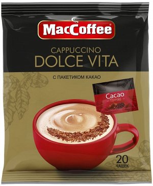 Коф. напиток MacCoffee Cappuccino dolce vita 24г*20 м/у