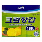 Clean wrap Перчатки одноразовые полиэтиленовые (плотные, размер М) 22,5 см х 27,5 см, 100 шт. / 30