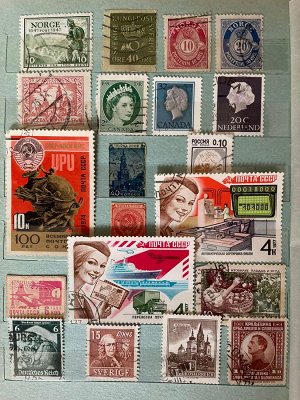 Альбом СССР 16 стр + марки СССР и иностранных очень много