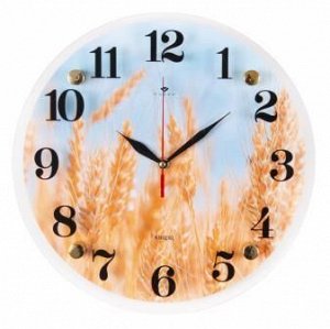 Часы настенные "21 Bek" 3030-032 "Колосья пшеницы"