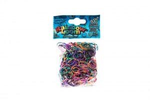 Резиночки для плетения браслетов RAINBOW LOOM, радужный микс