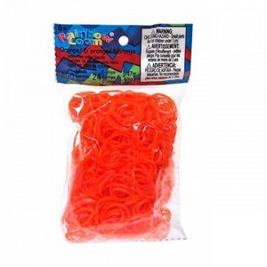 Резиночки для плетения браслетов RAINBOW LOOM, гелевые оранжевые