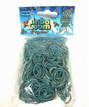 Резиночки для плетения браслетов RAINBOW LOOM, коллекция Средневековье бирюзовый