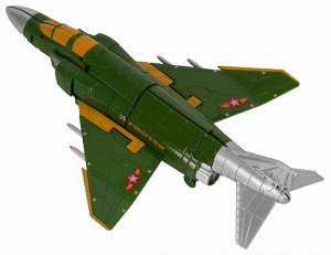 Игр. пласт. на бат. военный самолёт, PVC 22x11x42 см, 2 вида, арт. KY80306-2