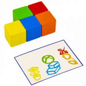 Игровой набор КРАСНОКАМСКАЯ ИГРУШКА Н-86 цветные кубики "Кто быстрее?" с карточками