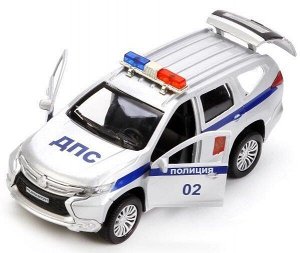 Технопарк. Модель "Mitsubishi Pajero Sport. Полиция" арт.PAJERO-S-POLICE 12см металл.инерц