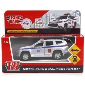 Технопарк. Модель "Mitsubishi Pajero Sport. Полиция" арт.PAJERO-S-POLICE 12см металл.инерц