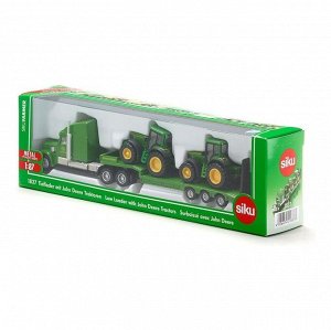 Грузовик-тягач с 2-мя тракторами John Deere (1:87)