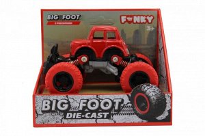 Машина пластиковая FUNKY TOYS FT61073 die-cast, инерционная, красная, 1:46