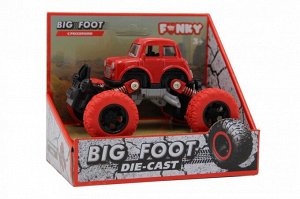 Машина пластиковая FUNKY TOYS FT61073 die-cast, инерционная, красная, 1:46