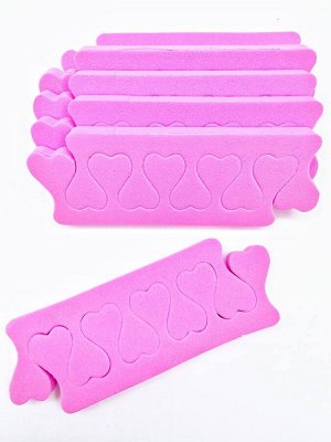 Разделитель для пальцев (10 пар) розовый цвет