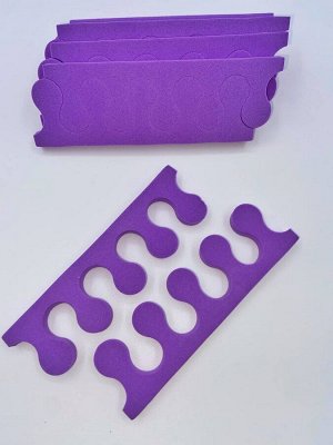 Разделитель для пальцев мягкие фиолетовый цвет 10 шт.
