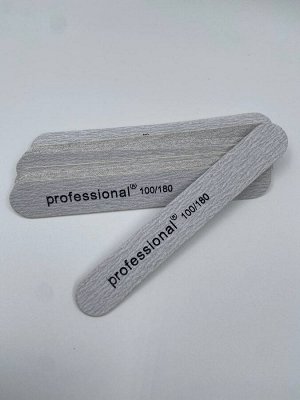 Пилка для ногтей Professional мини прямая 100/180 10 шт.