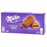 Пирожное Milka Choco Biscuit Trio / Милка Чоко Бисквит Трио 150гр