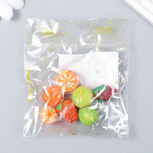 Декор для творчества пластик "Цитрусовые и ягоды" набор 7 шт