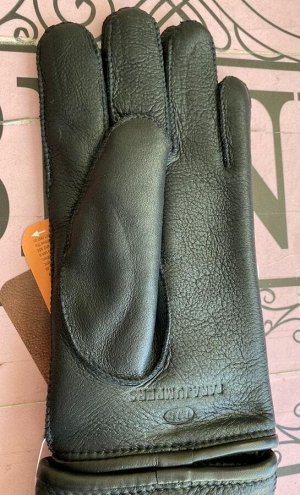 PARAJUMPERS Перчатки SHEARLING GLOVES - ЧЕРНЫЕ