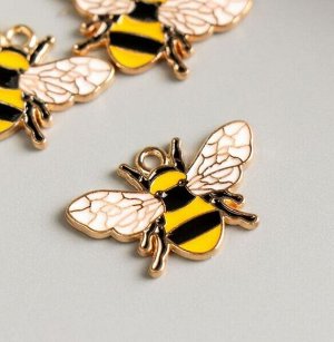 Декор для творчества металл "Пчела" эмаль