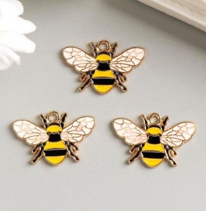 Декор для творчества металл "Пчела" эмаль
