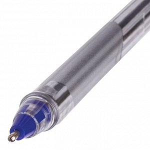 Ручка шариковая масляная BRAUBERG Extra Glide, СИНЯЯ, трехгранная, узел 1мм, линия 0,5мм, 141700