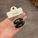Заколка для волос, набор 2 шт., цвет черный