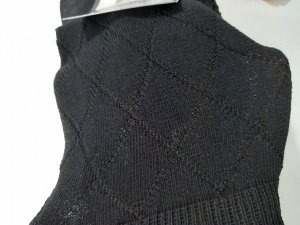 Носки подростковые с лайкрой с одинарной резинкой цвет Черный Киреевск