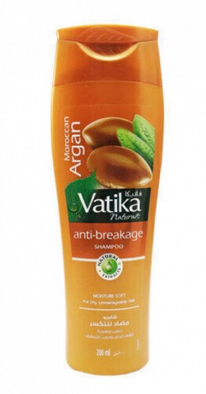 Шампунь для волос "Dabur Vatika" Аrgan - мягкое увлажнение, 200 мл