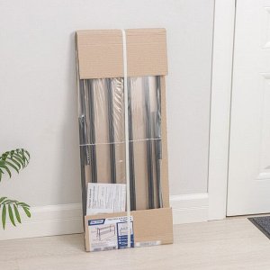 Подставка для обуви, 2 яруса, 82,5x32x48,5 см, чёрная