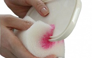 Губка для мытья посуды новой формы с повышенной износостойкостью (розовая), AISEN(Япония)