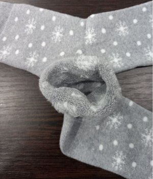 Носки женские махровые цвет Серый-меланж