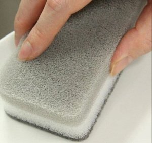 Мягкая губка для мытья посуды с антибактериальным покрытием из серебра и меди, AISEN(Япония)