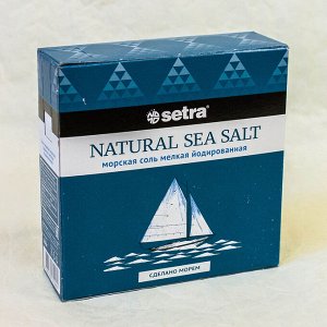 Setra Соль морская мелкая йодированная 500гр