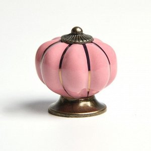 Ручка кнопка PEONY Ceramics 001, керамическая, пудровый