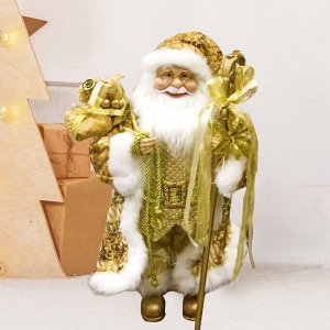 Игрушка под ёлку "Дед-мороз с подарками" / 60 см
