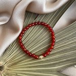Браслет со вставкой &quot;Сердце&quot; из Сердолика