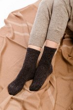 Носки взрослые 100% шерсть (34-36, шоколадный)
