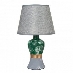 Настольная лампа "Арнелла" Е14 40Вт серо-зеленый 22х22х40 см RISALUX