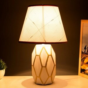 Настольная лампа "Сантано" E14 40Вт бело-золотой 20х25х39 см RISALUX
