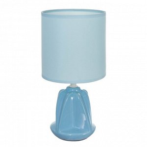 Настольная лампа "Лаура" Е14 40Вт голубой 13х13х26,5 см RISALUX