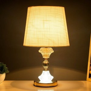 Настольная лампа с подсветкой "Адель" Е27 40Вт золото 25х25х44 см RISALUX
