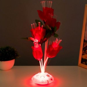 Ночник "Розы" LED от батареек МИКС H.35 см RISALUX