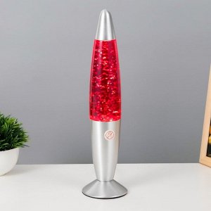 Светильник «Ракета» 1x30 Вт Е14-R39 (блестки) серебро 8x8x34 см