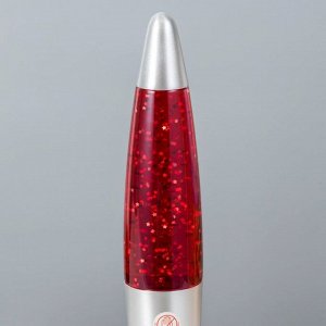 Светильник «Ракета» 1x30 Вт Е14-R39 (блестки) серебро 8x8x34 см