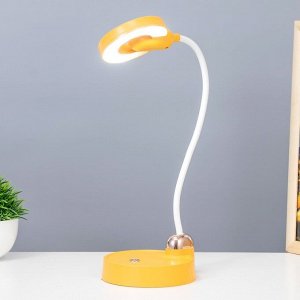 Настольная лампа "Блум" LED 3Вт АКБ USB желтый 11,5х13х45 см