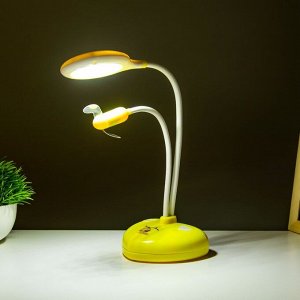 Настольная лампа "Сентра" LED 4Вт USB АКБ желтый 10х11,5х40,5 см