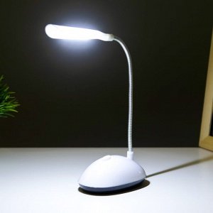 Настольная лампа "Световой луч" LED от батареек белый 5Х8,5Х20 см
