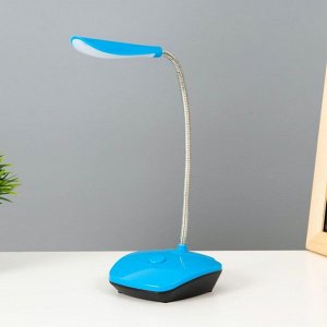 Настольная лампа "Рендо" LED 2Вт от батареек 3хААА голубой 11,5х11,5х38,5 см