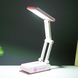 Настольная лампа "Деск" LED 3Вт USB АКБ розовый 11х6х28,5 см