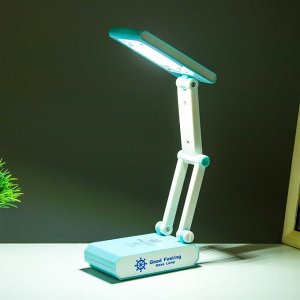 Настольная лампа "Деск" LED 3Вт USB АКБ синий 11х6х28,5 см